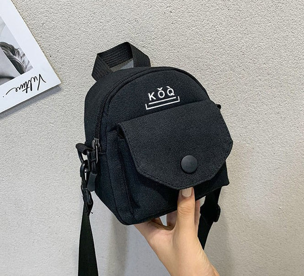 ショルダーバッグ 斜めがけ 小さめ 韓国 キャンバス 学生 スマホ 無地 ポケット ファスナー付き 緑3
