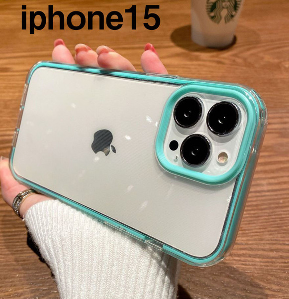 iphone15ケース カーバー TPU 可愛い おしゃれ ブルー 軽量 ケース 耐衝撃 6