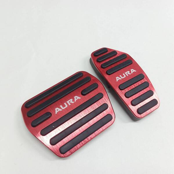 ノート オーラ AURA FE13 FSNE13 e-POWER 対応 ブレーキ アクセル アルミ ペダル レッド 日産車用 内装 ドレスアップ カスタム パーツ