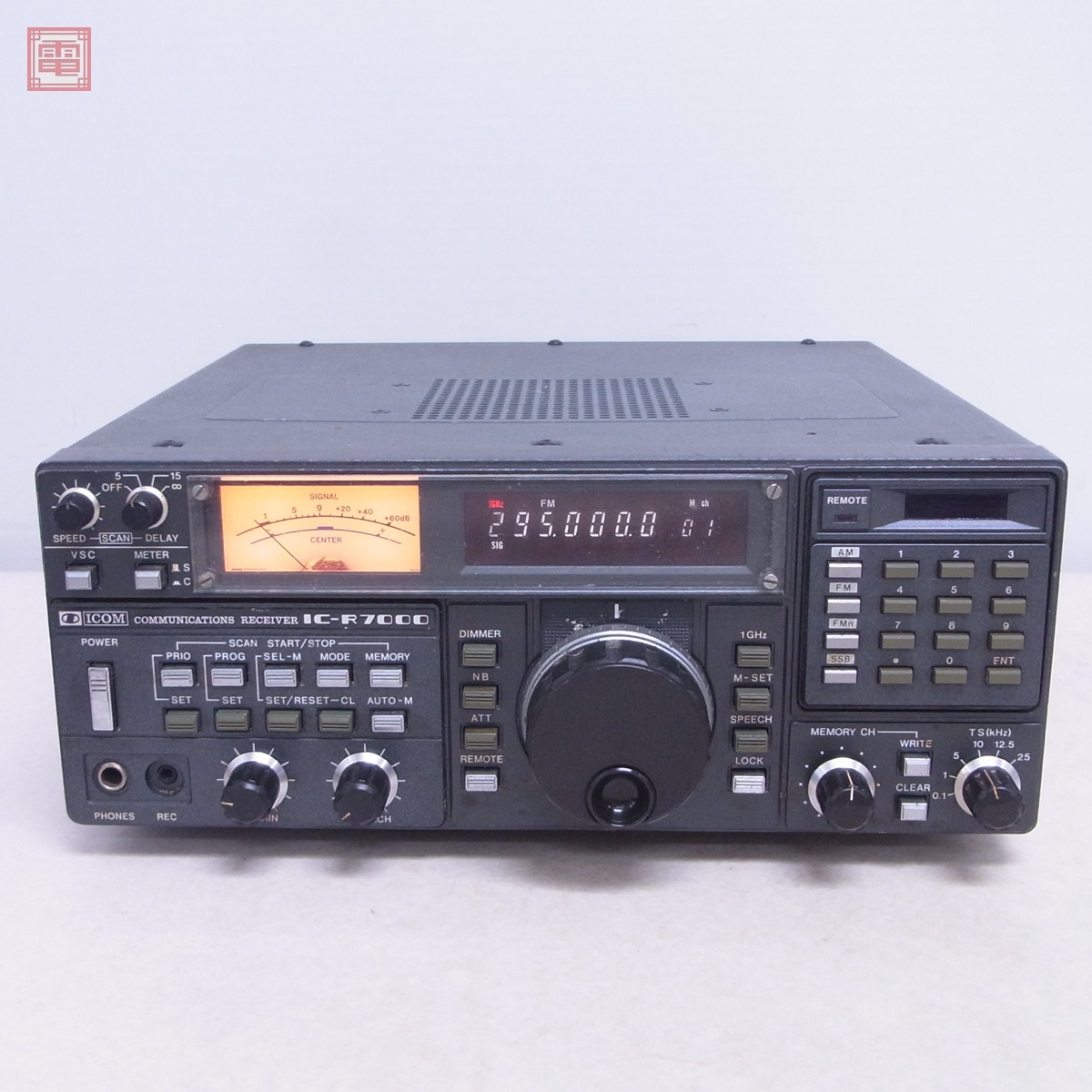 ICOM IC-R7000受信機 TV-R7000J リモコン Yahoo!オークション -「ic-r7000」の落札相場・落札価格