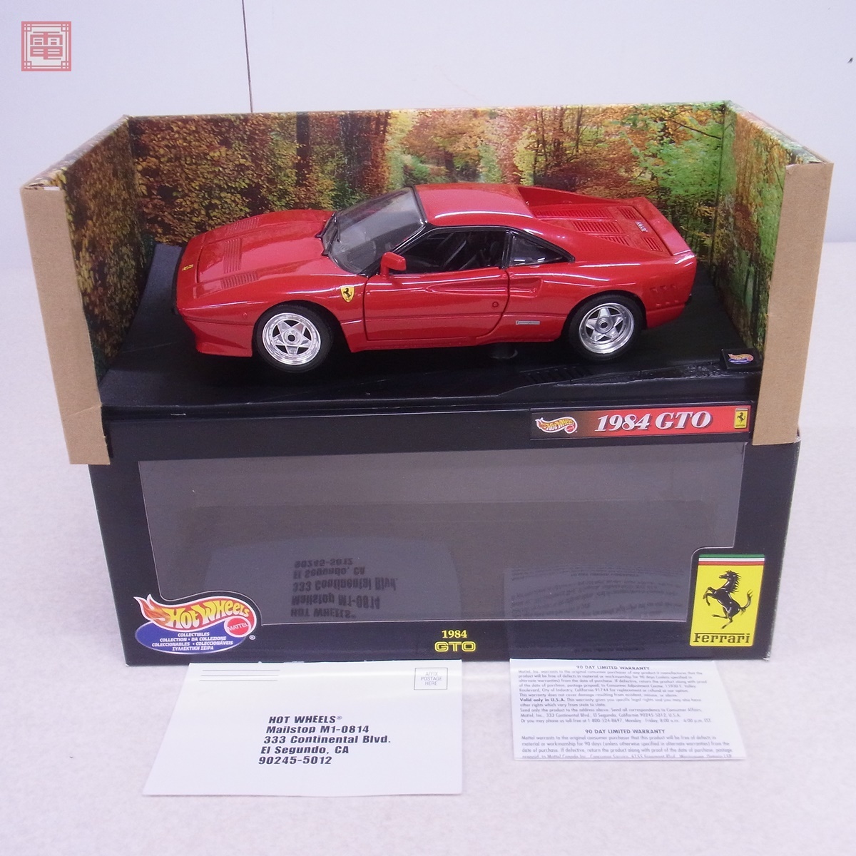 1/18 ホットウィール 1984 フェラーリGTO モデルカー 中古良品 Yahoo!オークション -「ferrari288gto」(乗用車) (ホット