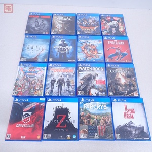 PS4 プレステ4 ペルソナ5/ファークライ5/アンティル・ドーン/フォールアウト4/スパイダーマン 等 まとめて 16本セット 箱付 ダブりなし【10