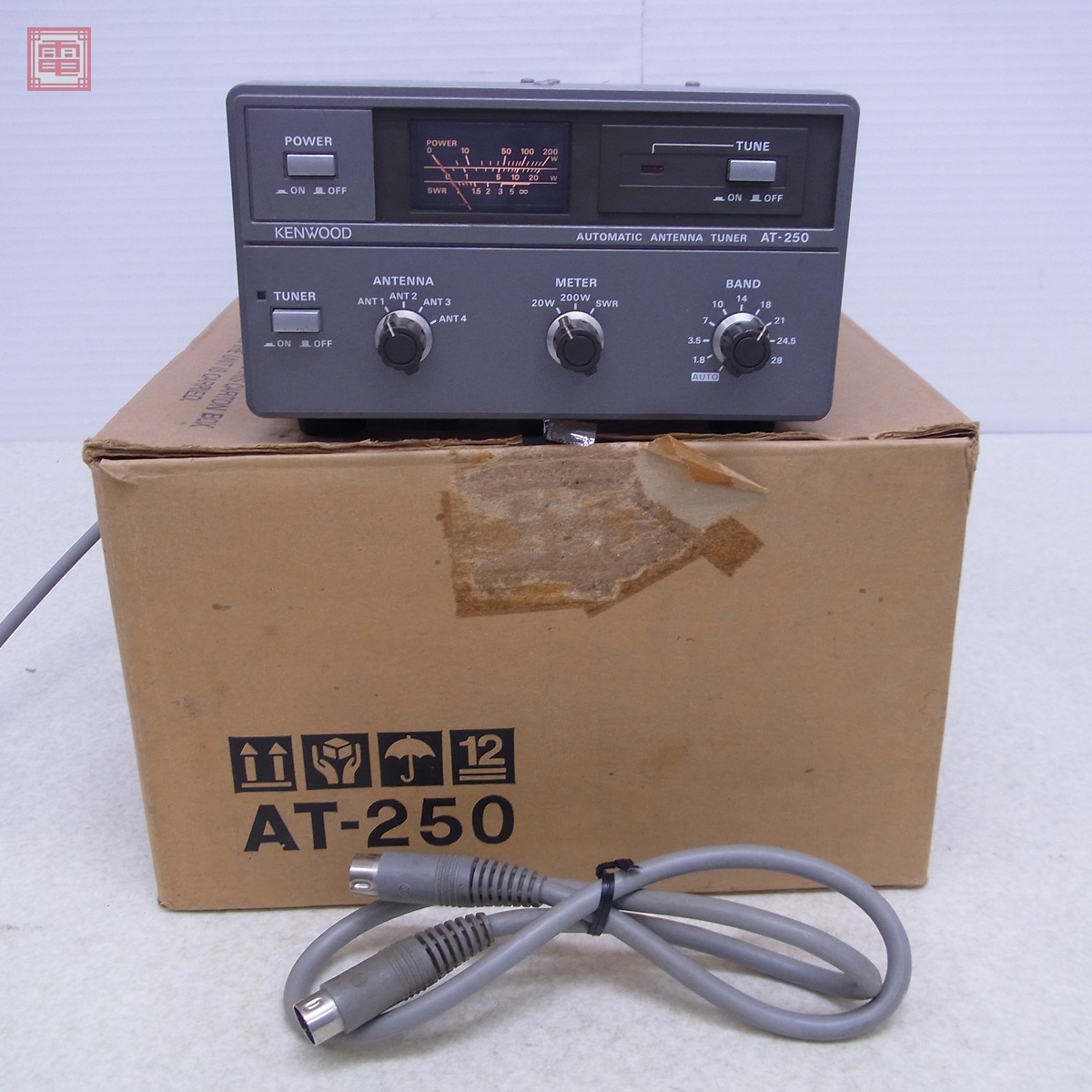【希少・未使用品】KENWOOD AT-250 アンテナチューナー 付属品完備 Yahoo!オークション -「オートアンテナチューナー at-250