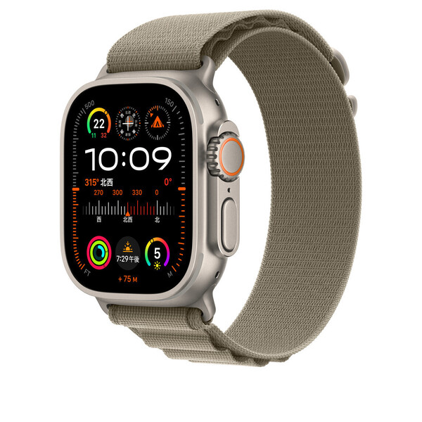 【送料込み】2023/09 42/44/45/46/49mm アップルウォッチ オリーブ アルパイン ループ ナイロン バンド Apple Watch