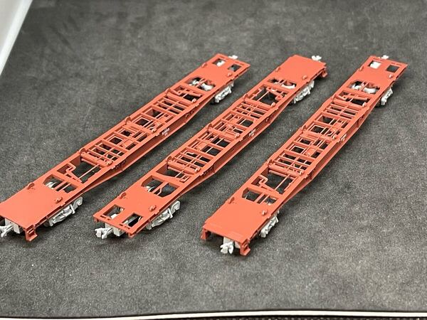 送料無料 中古 ジャンク TOMIX トミックス 2785 JR貨車 コキ50000 グレー台車コンテナなし ケースなし 手すり欠品 TNカプラー コキ51860×3