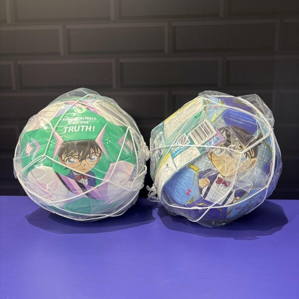 名探偵コナン プラチナムザッカ サッカーボール2025 ブルー ・ グリーン (全2種)直径約21cm