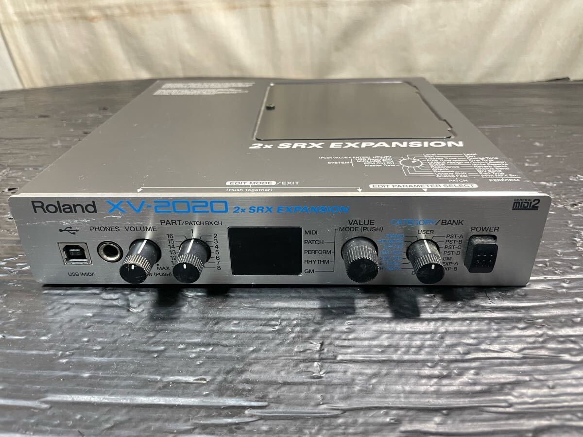【動作確認済 希少品 名機】Roland ローランドXV-2020 AC電源付き 動作確認済 希少品 名機】Roland ローランドXV-2020 AC電源付き