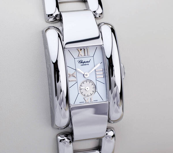 美品 ショパール ラストラーダ ホワイト スモールセコンド レディース Chopard