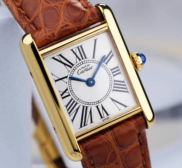 美品 カルティエ マスト タンク オパラン ローマン SM Cartier