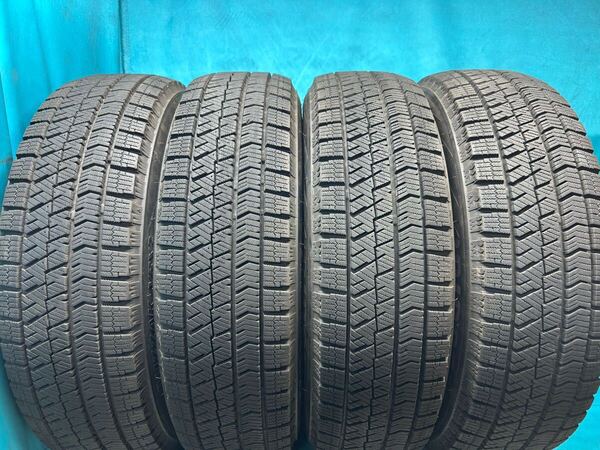 2022年製165/70R14バリ山!中古スタッドレスタイヤ4本セット BRIDGESTONE ブリヂストン ブリザックBLIZZAK VRX2