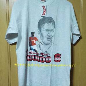 90s 紙タグ付未使用 汚れ有【即決 送料無料】NUTMEG 浦和レッズ 1997 ブッフバルト Tシャツ L Guido Buchwald ユニフォーム Jリーグ 642-5