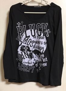 GHOST OF HARLEM スカルロンT Fサイズ トップス 骸骨ドクロ Rock ゴーストオブハーレム