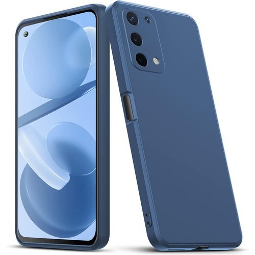 OPPO A54 5G ケース 耐衝撃 シリコン スリ 傷防止 取り出し易い 携帯カバー ブルー青 056-27 147