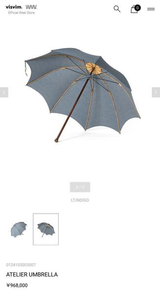 希少 24ss visvim ATELIER UMBRELLA LT.INDIGO I.C.T. SOCIAL THORSON ELMENDORF JOURNEYMAN BRIGADIER ETON 中村ヒロキ