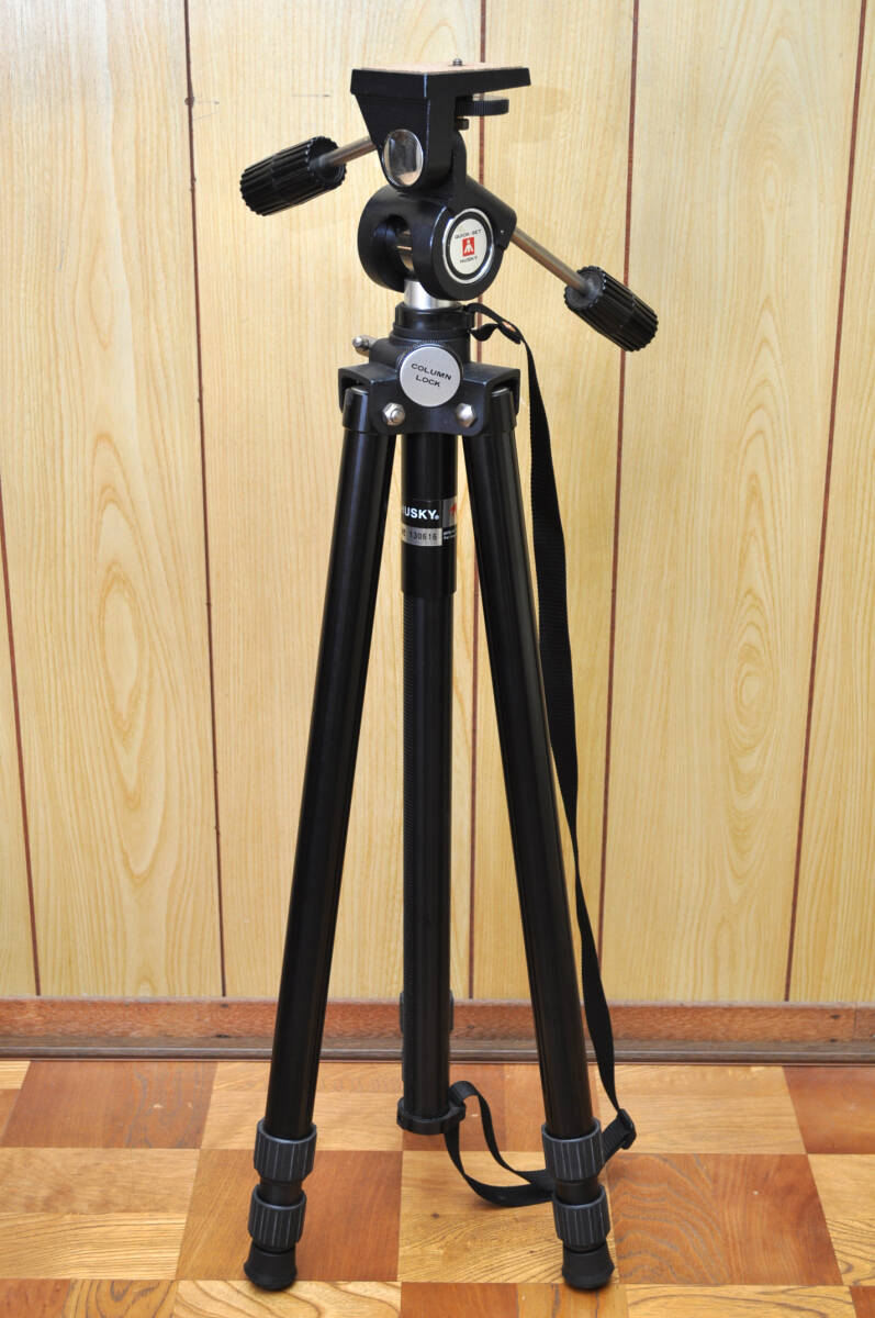 HUSKY - HUSKY ハスキー 3段 #1003 中古良品 三脚 楽天市場】【中古】 HUSKY ハスキー3段 #1003 雲台一体型三脚