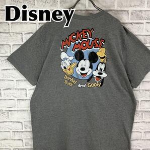 Disney ディズニー ミッキー ドナルド グーフィ Tシャツ 半袖 輸入品 春服 夏服 海外古着 プリント キャラクター バックプリント