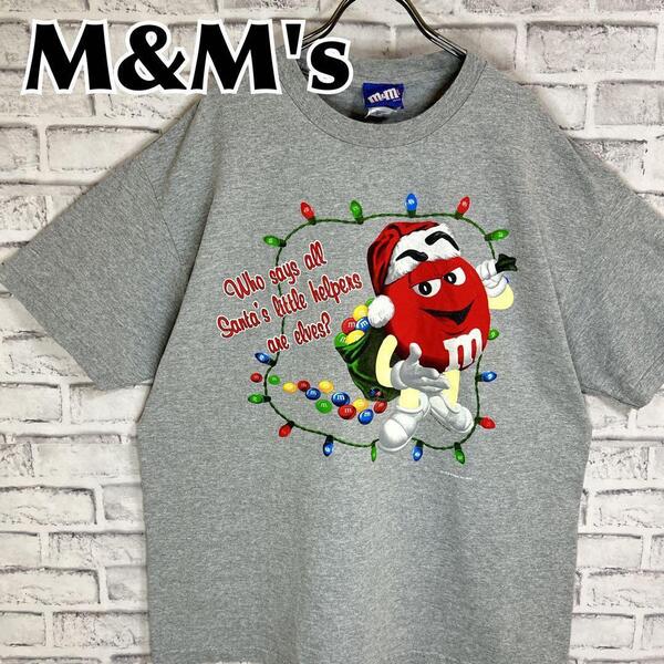 M&M's エムアンドエムズ レッドサンタ ヴィンテージ 00s Tシャツ 半袖 輸入品 春服 夏服 海外古着 会社 企業 チョコレート お菓子 キャラ