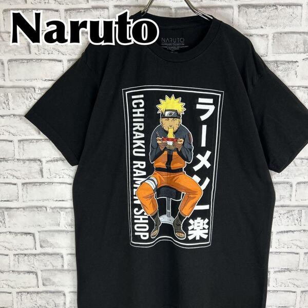 Naruto ナルト うずまきナルト ラーメン一楽 キャラ Tシャツ 半袖 輸入品 春服 夏服 海外古着 テレビ アニメ 漫画 ジャンプ キャラクター
