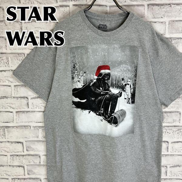 STAR WARS スターウォーズ ダースベイダー ソリ サンタ Tシャツ 半袖 輸入品 春服 夏服 海外古着 映画 洋画 シネマ ムービー SF