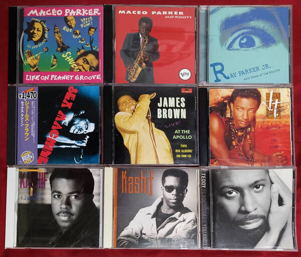 ♪♪【男性Funk・Soul系Album】Maceo Parker、Ray Parker Jr.、James Brown、J.T. Taylor全9枚セット♪♪