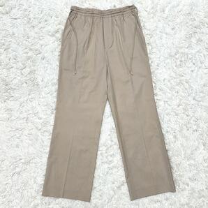 美品 Drawer シルク パンツ ドゥロワー ウエストゴム ベージュ