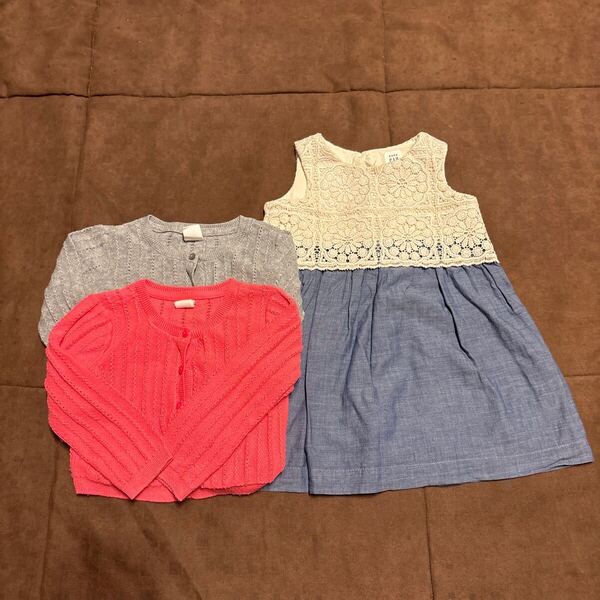 GAP baby ギャップ ベビー キッズ 女の子 ワンピース・カーディガンセット サイズ18-24M