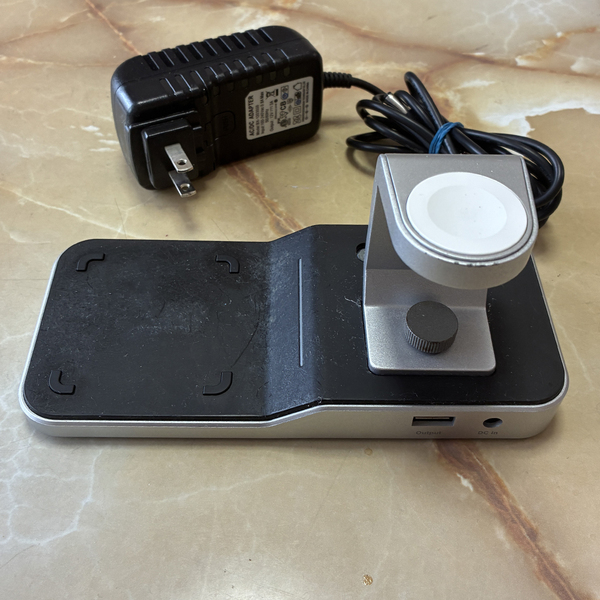 【2500円即決!送料無料】CHOETECH qi ワイヤレス充電器 4in1多機能充電スタンド アップルウォッチ充電スタンド MFi認証済 中古品