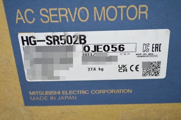 未使用 三菱電機 HG-SR502B サーボモーター 2023年製