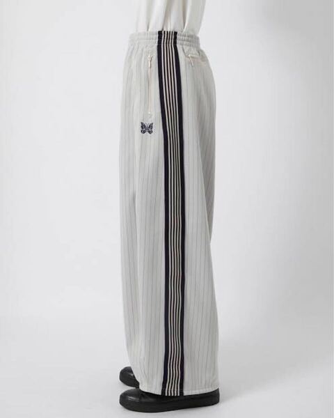 needles studious 24aw トラックパンツ ヒザデル ストライプ