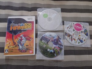 Wiiソフト SDガンダム スカッドハンマーズ+ソフトのみ3枚