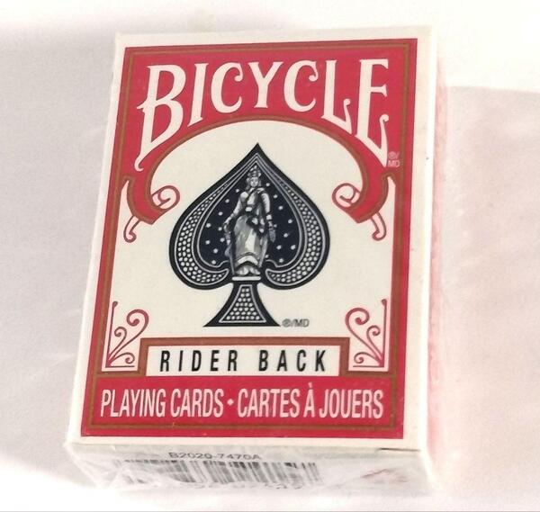 【新品未開封】Bicycle Rider Back ミニトランプ 赤1組