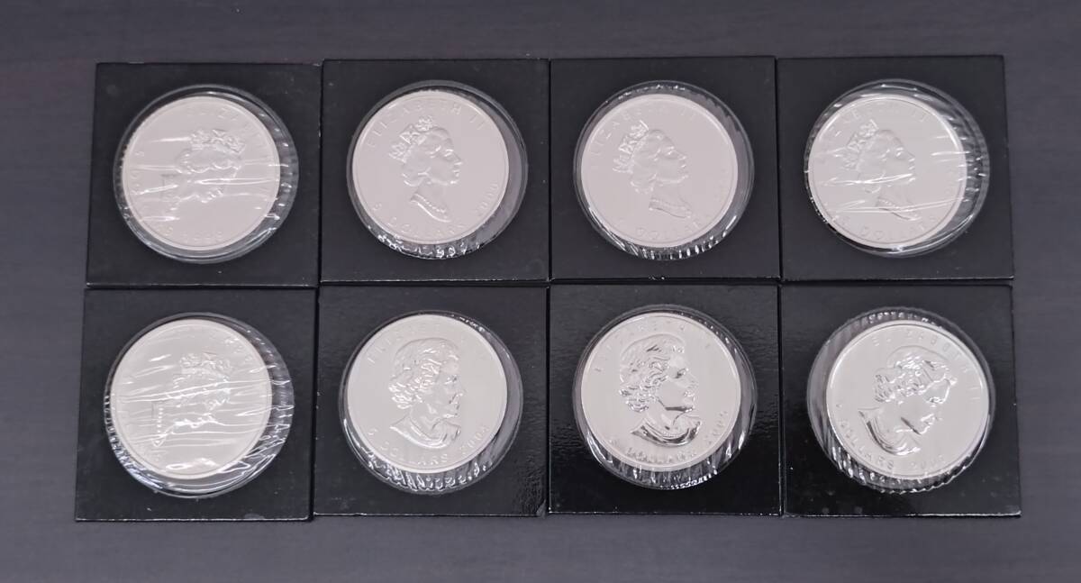 2277.【カナダ銀貨・レア】未洗 トーンあり 1964年1ドル 大型銀貨