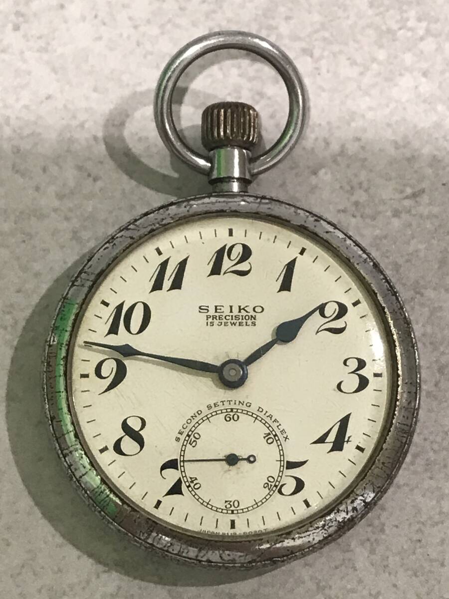 SEIKO 精工舎 セイコー ネーション スモセコ 角型 昭和初期
