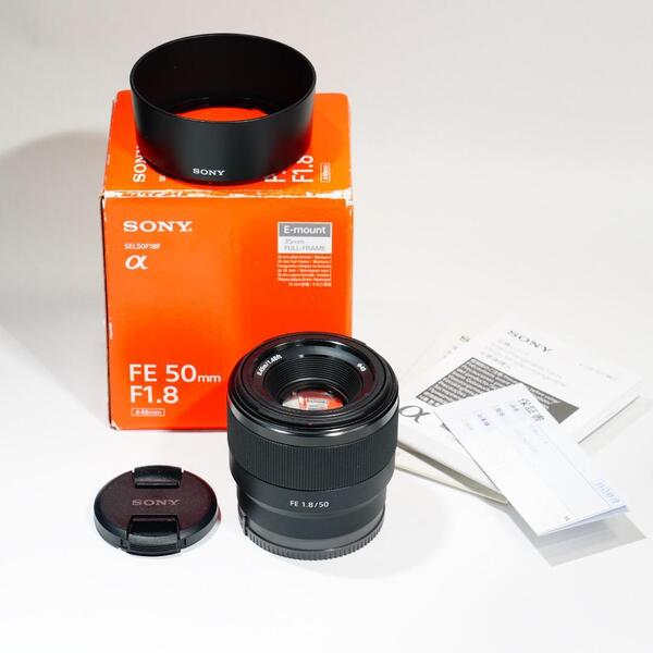 【未使用級】動作◎ SONY FE 50mm F1.8 単焦点 大きなボケ 39