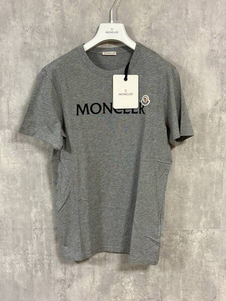 ☆新品未使用タグ付き☆ MONCLER maglia T-SHIRT Tシャツ グレー色 Sサイズ