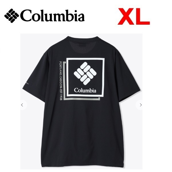 Columbia コロンビア ライトキャニオングラフィックTシャツ ブラック XL PM0630 メンズ Tシャツ アウトドア