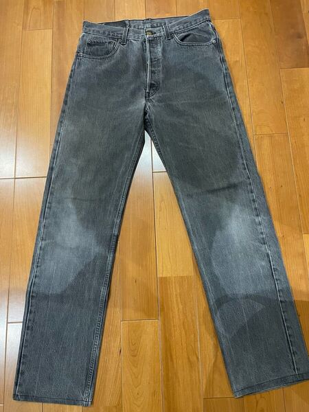 90s Levis USA製 リーバイスブラック 501 後染め W34L34