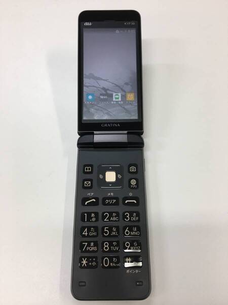 美品 GRATINA au KYF39 4G 京セラ ケータイ ガラケー ガラホ カメラ有 携帯電話 I0102