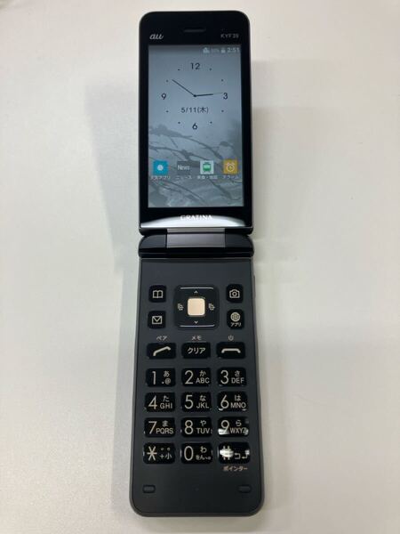 美品 GRATINA au KYF39 4G 京セラ ケータイ ガラケー ガラホ カメラ有 携帯電話 I1200