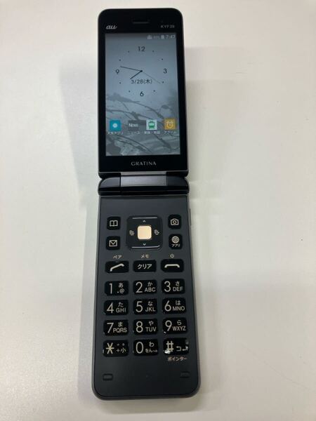 良品 GRATINA au KYF39 4G 京セラ ケータイ ガラケー ガラホ カメラ有 携帯電話 I0106