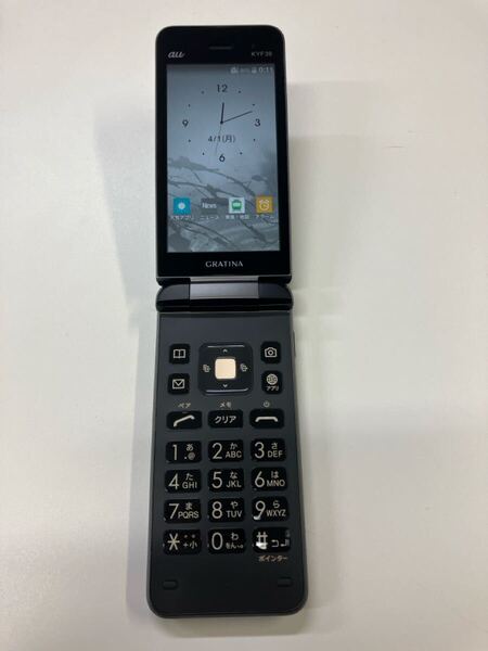 良品 GRATINA au KYF39 4G 京セラ ケータイ ガラケー ガラホ カメラ有 携帯電話 I0149