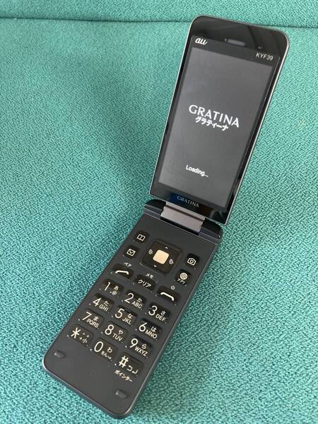 良品 GRATINA au KYF39 4G 京セラ ケータイ ガラケー ガラホ カメラ有 携帯電話 I0101