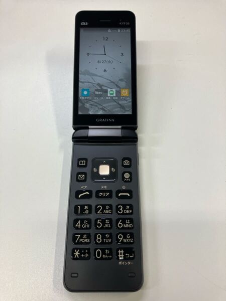 美品 GRATINA au KYF39 4G 京セラ ケータイ ガラケー ガラホ カメラ無し 携帯電話 a019