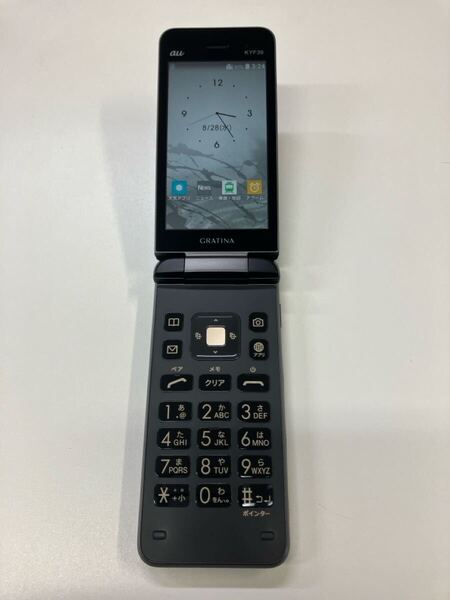 美品 GRATINA au KYF39 4G 京セラ ケータイ ガラケー ガラホ カメラ無し 携帯電話 a006