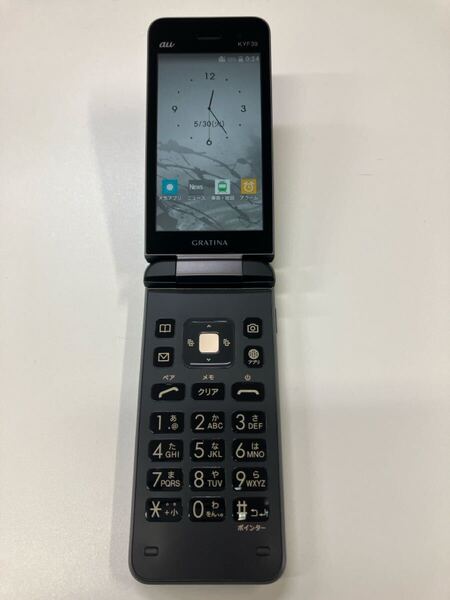 美品 GRATINA au KYF39 4G 京セラ ケータイ ガラケー ガラホ カメラ無し 携帯電話 a022