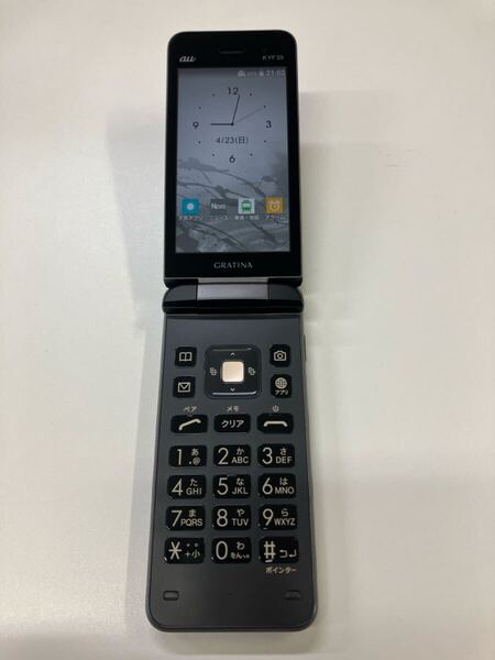 美品 GRATINA au KYF39 4G 京セラ ケータイ ガラケー ガラホ カメラ無し 携帯電話 a023