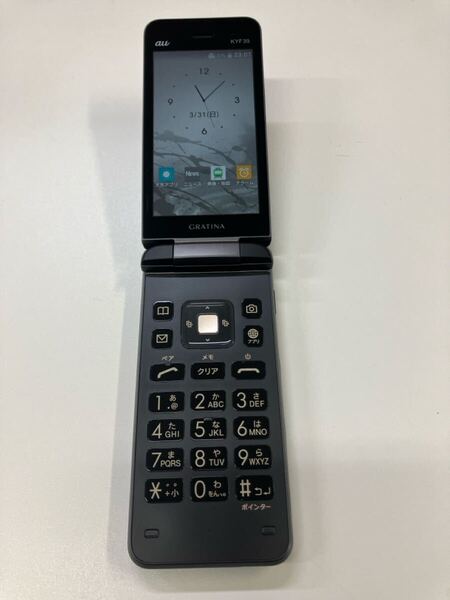 美品 GRATINA au KYF39 4G 京セラ ケータイ ガラケー ガラホ カメラ無し 携帯電話 a025