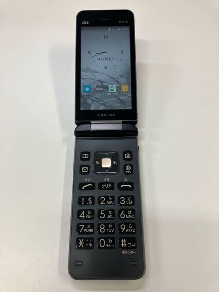 美品 GRATINA au KYF39 4G 京セラ ケータイ ガラケー ガラホ カメラ無し 携帯電話 a011