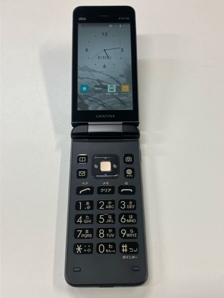美品 GRATINA au KYF39 4G 京セラ ケータイ ガラケー ガラホ カメラ無し 携帯電話 h03