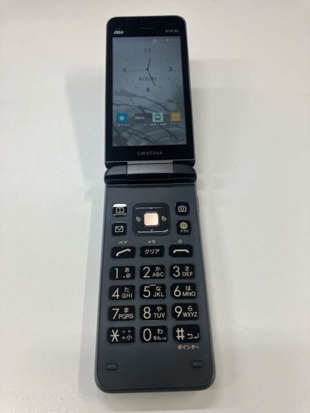 良品 GRATINA au KYF39 4G 京セラ ケータイ ガラケー ガラホ カメラ有 携帯電話 I0115